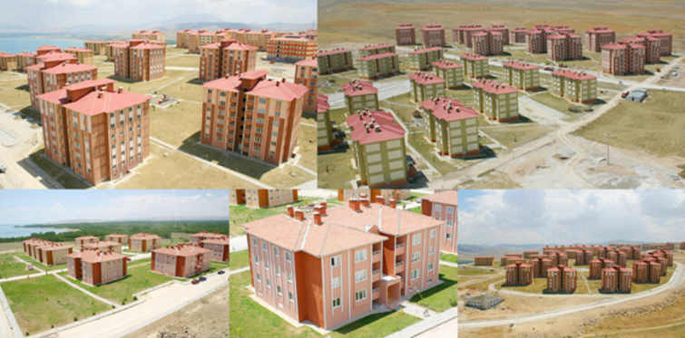 Van ve Erciş’te konutların kuraları çekiliyor
