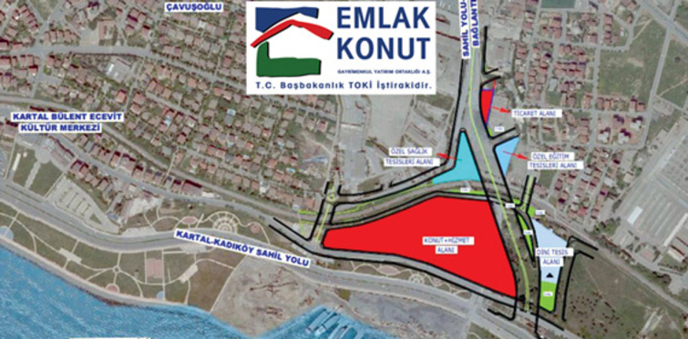 Emlak Konut, Kartal’da ihaleye çıkıyor
