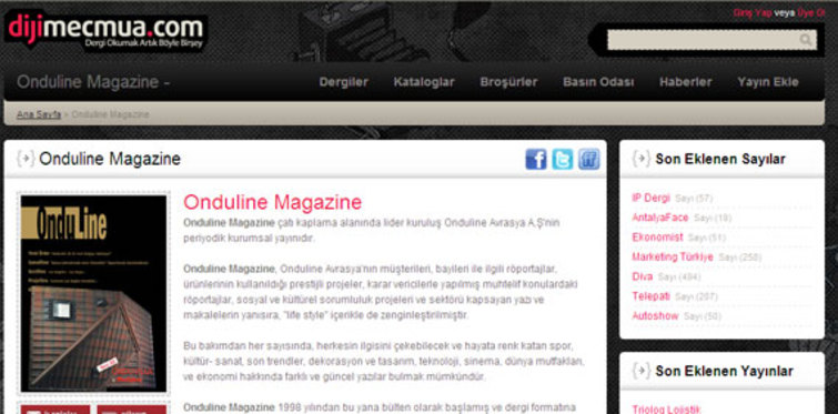 Onduline Magazine dijital oldu