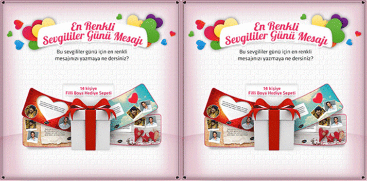 En Renkli Sevgililer Günü Mesajı