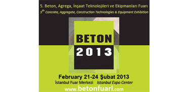 Beton 2013, İstanbul Fuar Merkezi’nde