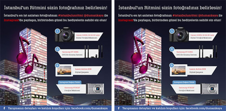 Dumankaya İstanbul’un ritmi Instagram’da