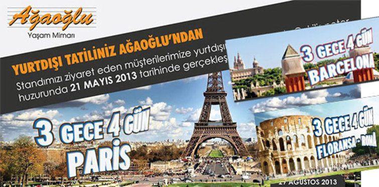Ağaoğlu'ndan yurtdışı tatili fırsatı