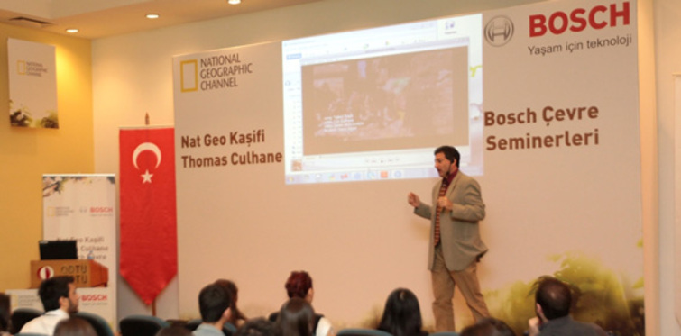 Nat Geo Kaşifi Thomas Culhane öğrencilerle buluştu