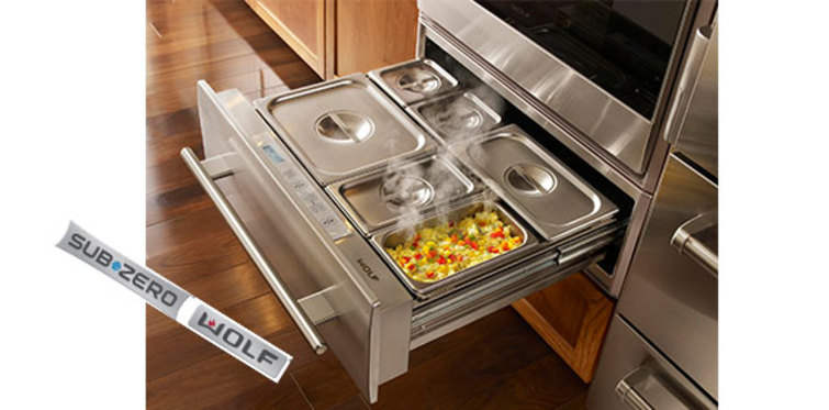 Sıcak yemeklerin sırrı Wolf ısıtma çekmecesinde