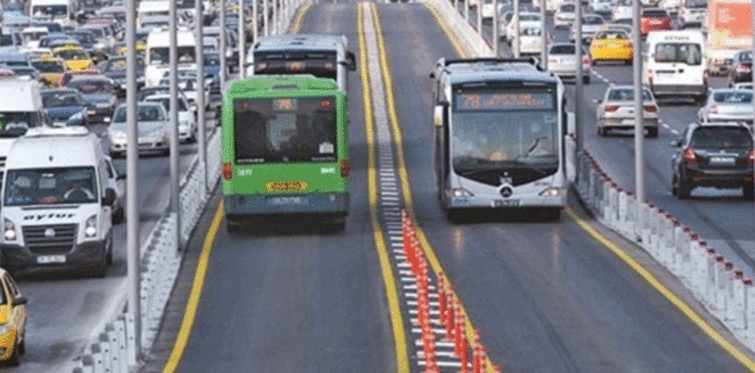 Metrobüsten metroya geciş sinyali