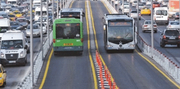 Metrobüsten metroya geciş sinyali