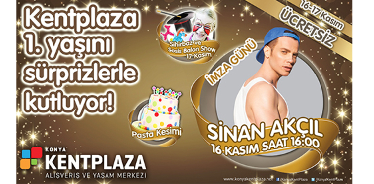 Kentplaza 1.yaşını coşkuyla kutluyor