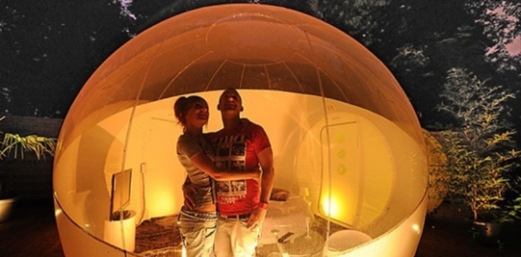 Tatil için 'balon odalar'