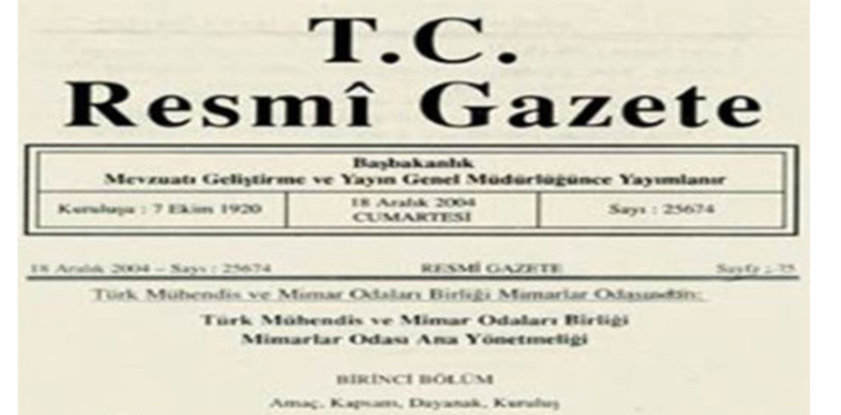 Milli Emlak Genel Tebliği Resmi Gazete'de