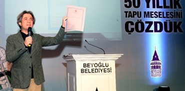 Okmeydanı’nda 50 yıllık tapu sorunu çözüldü