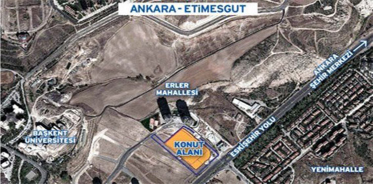 Emlak Konut’un Etimesgut arsasına 11 teklif geldi