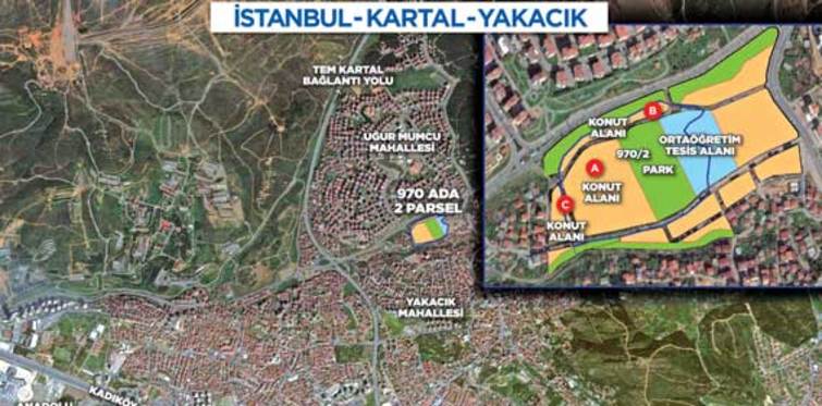 Emlak Konut Yakacık arsasını satıyor