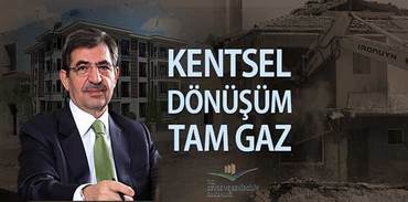 Kentsel dönüşüm tüm hızıyla sürüyor