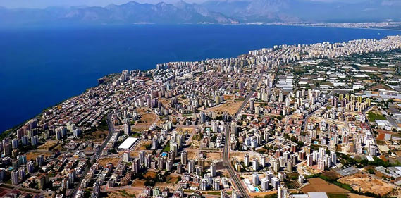 Antalya'da fiyatlar  1.429 TL/metrekare