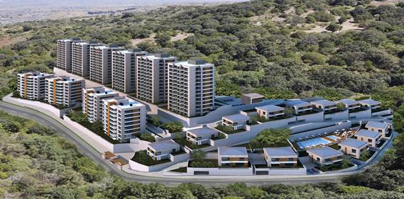 bahcesehir konaklari satilik villa buyuklukleri