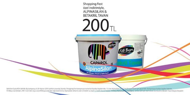 Filli Boya Shopping Fest’i renklendiriyor