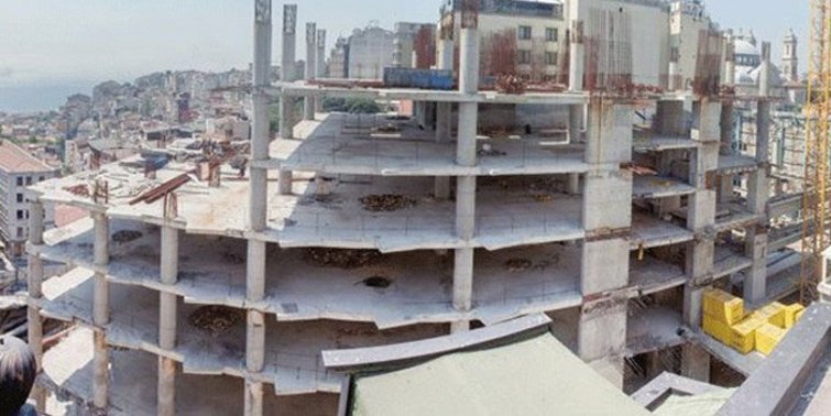 Danıştay'dan Taksim'in yeni otel inşaatına durdurma