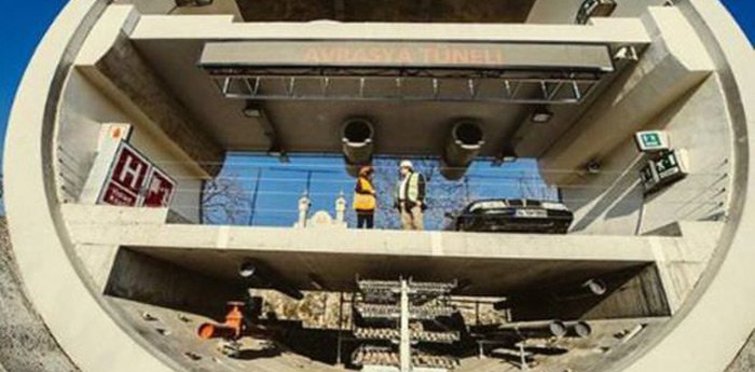 Avrasya Tüneli'nin birinci etabı tamamlandı