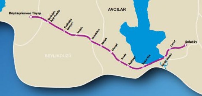 Sefaköy - Büyükçekmece metro projesi 