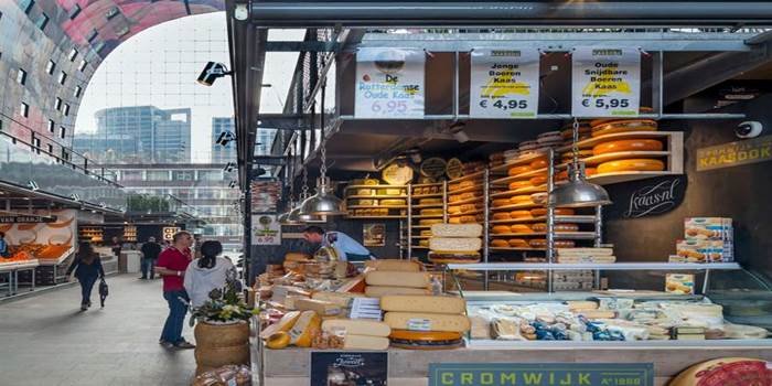 Hollanda'nın İlk Üstü Kapalı Marketi: Markthal Rotterdam