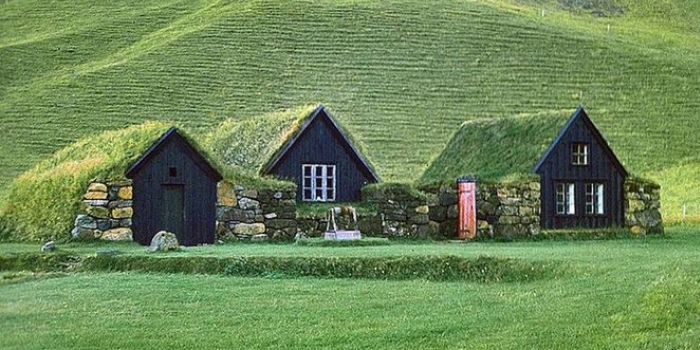 İzlanda'nın çim evleri