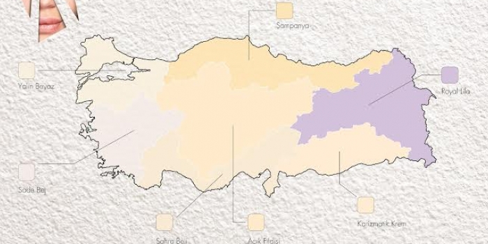 Polisan, Türkiye'nen renk haritasını çıkardı