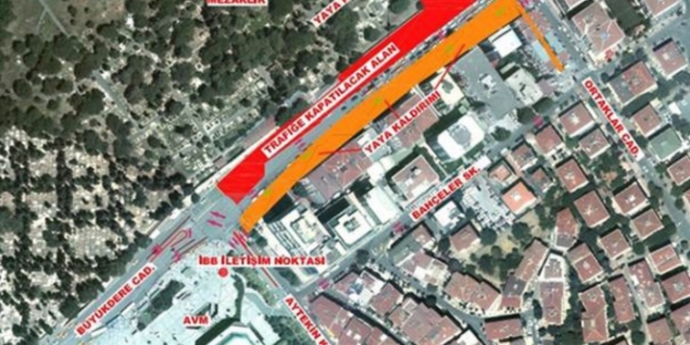İstanbul'un merkezinde trafik 410 gün aksayacak