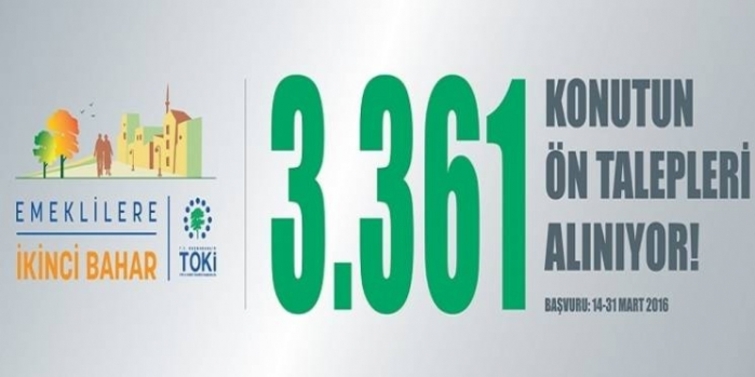 Toki Emekli Evleri başvuruları devam ediyor