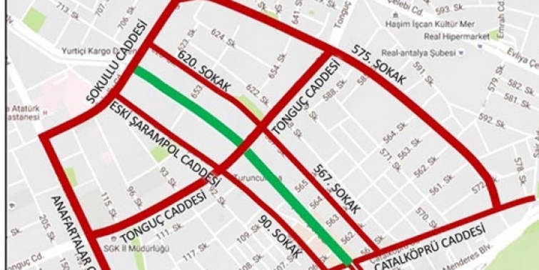 Antalya'nın en büyük caddelerinden biri trafiğe kapanıyor