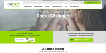 Isıcam Sistemleri'nin yeni web sitesi yayında