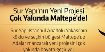 Sur Yapı Maltepe projesi!