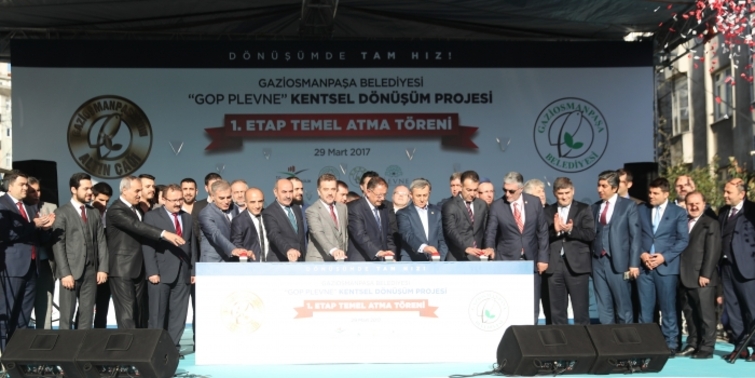 Gaziosmanpaşa dönüşümünün sembolü GOP Plevne'de temeller atıldı