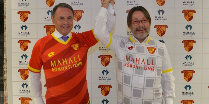 Mahall Bomonti logolu Göztepe Süper Lig'de