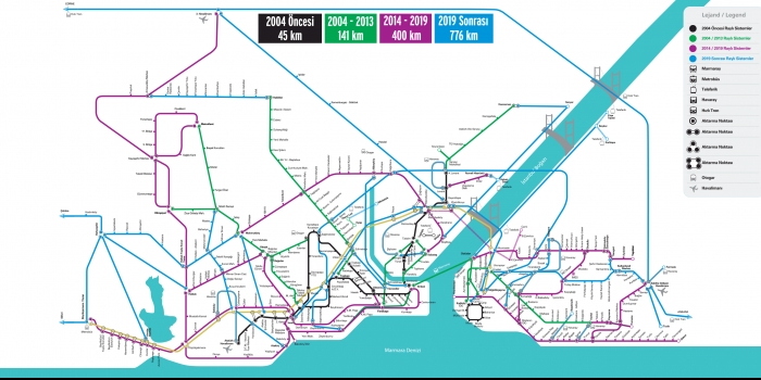 2019 yılında İstanbul'da raylı sistemler nasıl olacak? 