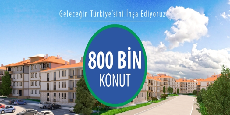 TOKİ 15 yılda 800 bin 112 konut inşa etti