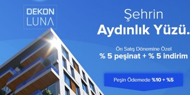 Dekon Luna’da peşinatlar 15 bin 500 TL’den başlıyor