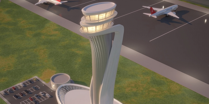 3. Havalimanı'na ironik sembol: Lale biçimli kule