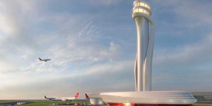 3. Havalimanı'na ironik sembol: Lale biçimli kule
