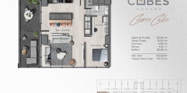 Cubes Ankara Kat ve Daire Plan Resimleri-5