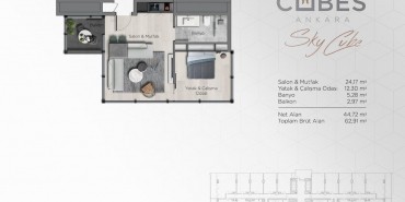 Cubes Ankara Kat ve Daire Plan Resimleri-1