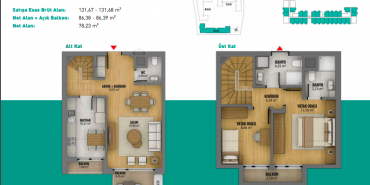 3S Firuze Konakları Kat ve Daire Plan Resimleri-7