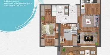 Yeniköy Konakları Kat ve Daire Plan Resimleri-9