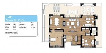 Ormanada Zekeriyaköy Kat ve Daire Plan Resimleri-6