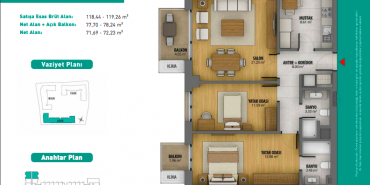 3S Firuze Konakları Kat ve Daire Plan Resimleri-6