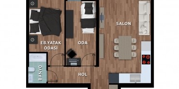 Prestij Hayat Kat ve Daire Plan Resimleri-3