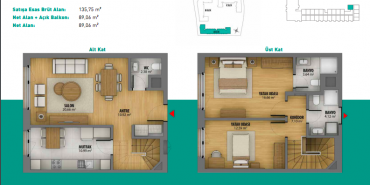 3S Firuze Konakları Kat ve Daire Plan Resimleri-11