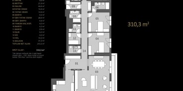 Pruva 34 Kat ve Daire Plan Resimleri-1