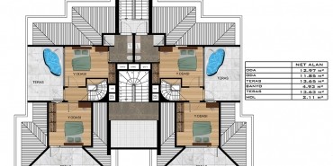 Işın Residence Kat ve Daire Plan Resimleri-3