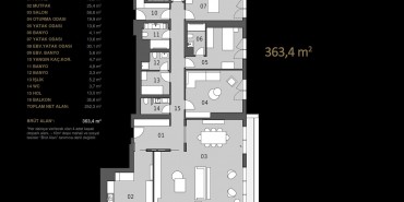 Pruva 34 Kat ve Daire Plan Resimleri-2